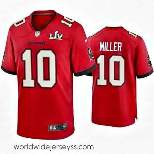 Exquisitely designed Scotty Miller Buccaneers Red Super Bowl Lv Game Jersey