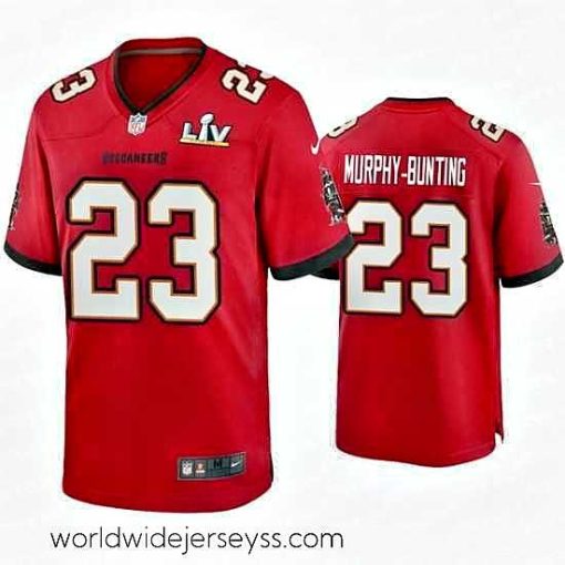 Exceptionally fashioned Sean Murphy Bunting Buccaneers Red Super Bowl Lv Game Jersey