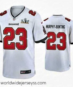 Finely crafted Sean Murphy Bunting Buccaneers White Super Bowl Lv Game Jersey