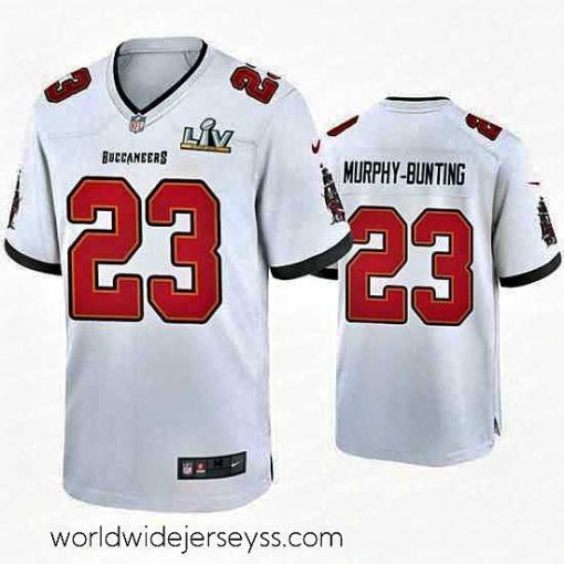 Finely crafted Sean Murphy Bunting Buccaneers White Super Bowl Lv Game Jersey