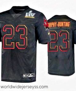 Finely crafted Sean Murphy Bunting Tampa Bay Buccaneers Black Super Bowl Lv Jersey