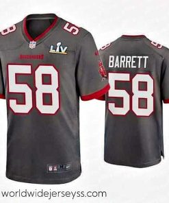 Marvelously styled Shaquil Barrett Buccaneers Pewter Super Bowl Lv Game Jersey