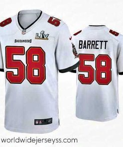 Finely crafted Shaquil Barrett Buccaneers White Super Bowl Lv Game Jersey