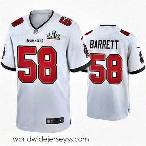 Finely crafted Shaquil Barrett Buccaneers White Super Bowl Lv Game Jersey
