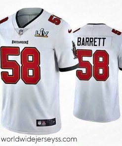 Superbly made Shaquil Barrett Buccaneers White Super Bowl Lv Vapor Limited Jersey