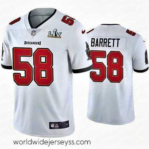 Superbly made Shaquil Barrett Buccaneers White Super Bowl Lv Vapor Limited Jersey