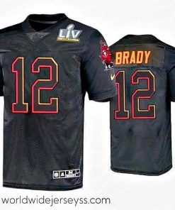 Finely crafted Tom Brady Tampa Bay Buccaneers Black Super Bowl Lv Jersey