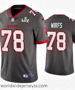 Exceptionally fashioned Tristan Wirfs Buccaneers Pewter Super Bowl Lv Vapor Limited Jersey