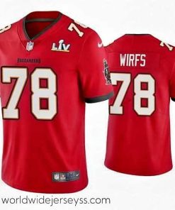 Exquisitely designed Tristan Wirfs Buccaneers Red Super Bowl Lv Vapor Limited Jersey