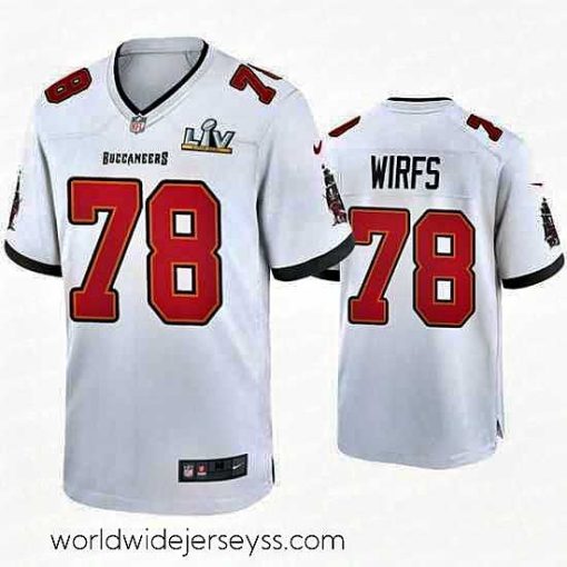 Exceptionally fashioned Tristan Wirfs Buccaneers White Super Bowl Lv Game Jersey