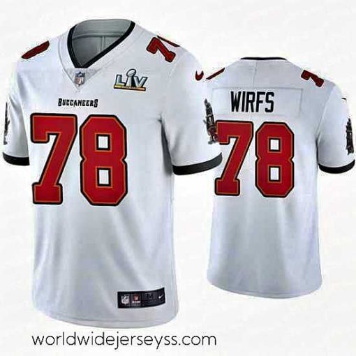 Marvelously styled Tristan Wirfs Buccaneers White Super Bowl Lv Vapor Limited Jersey