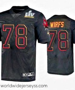 Superbly made Tristan Wirfs Tampa Bay Buccaneers Black Super Bowl Lv Jersey