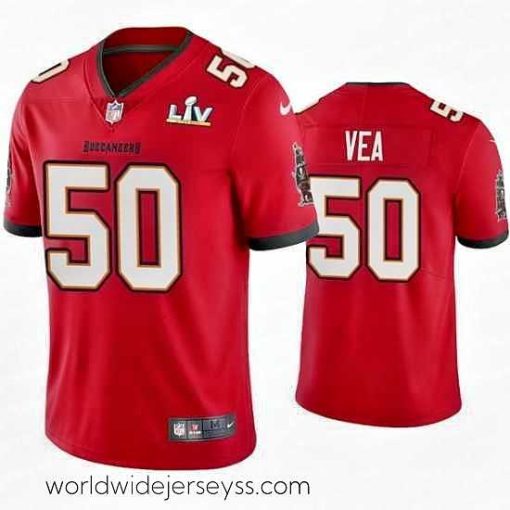 Marvelously styled Vita Vea Buccaneers Red Super Bowl Lv Vapor Limited Jersey