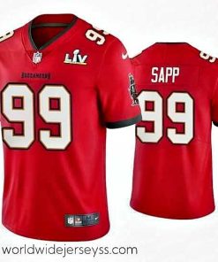 Marvelously styled Warren Sapp Buccaneers Red Super Bowl Lv Vapor Limited Jersey
