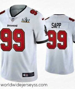 Exquisitely designed Warren Sapp Buccaneers White Super Bowl Lv Vapor Limited Jersey