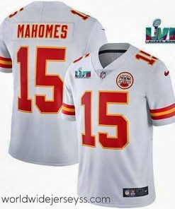 Exquisitely designed Toddler Kansas City Chiefs 15 Patrick Mahomes White Super Bowl LVII Patch Vapor Untouchable Limited Stitched Jersey