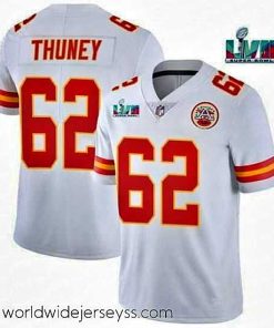Exceptionally fashioned Toddler Kansas City Chiefs 62 Joe Thuney White Super Bowl LVII Patch Vapor Untouchable Limited Stitched Jersey