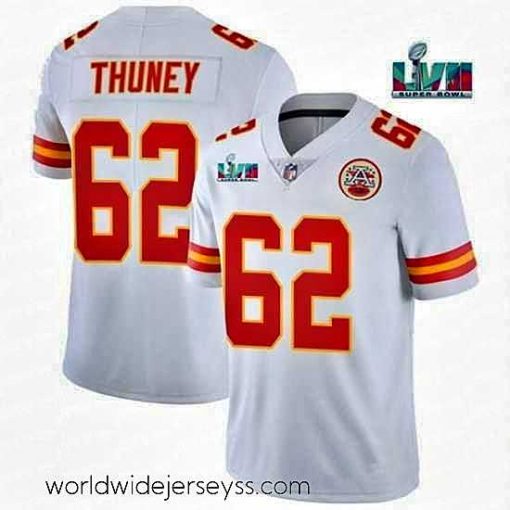 Exceptionally fashioned Toddler Kansas City Chiefs 62 Joe Thuney White Super Bowl LVII Patch Vapor Untouchable Limited Stitched Jersey