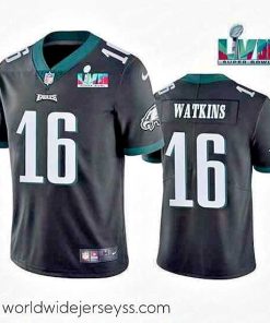 Finely crafted Toddler Philadelphia Eagles 16 Quez Watkins Black Super Bowl LVII Vapor Untouchable Limited Stitched Jersey