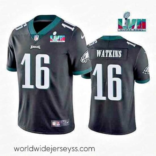 Finely crafted Toddler Philadelphia Eagles 16 Quez Watkins Black Super Bowl LVII Vapor Untouchable Limited Stitched Jersey