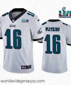 Finely crafted Toddler Philadelphia Eagles 16 Quez Watkins White Super Bowl LVII Vapor Untouchable Limited Stitched Jersey