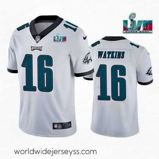 Finely crafted Toddler Philadelphia Eagles 16 Quez Watkins White Super Bowl LVII Vapor Untouchable Limited Stitched Jersey