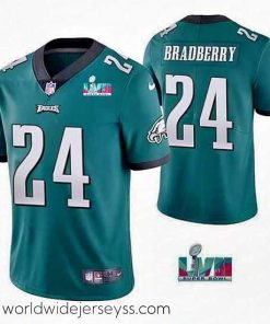Marvelously styled Toddler Philadelphia Eagles 24 James Bradberry Green Super Bowl LVII Vapor Untouchable Limited Stitched Jersey