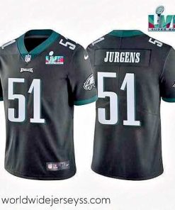 Marvelously styled Toddler Philadelphia Eagles 51 Cam Jurgens Black Super Bowl LVII Vapor Untouchable Limited Stitched Jersey