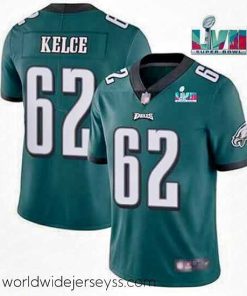 Finely crafted Toddler Philadelphia Eagles 62 Jason Kelce Green Super Bowl LVII Patch Vapor Untouchable Limited Stitched Jersey