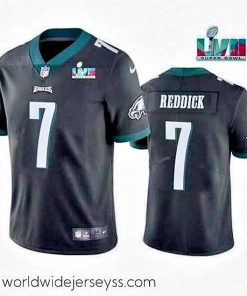 Exceptionally fashioned Toddler Philadelphia Eagles 7 Haason Reddick Black Super Bowl LVII Patch Vapor Untouchable Limited Stitched Jersey