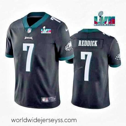 Exceptionally fashioned Toddler Philadelphia Eagles 7 Haason Reddick Black Super Bowl LVII Patch Vapor Untouchable Limited Stitched Jersey