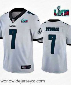 Superbly made Toddler Philadelphia Eagles 7 Haason Reddick White Super Bowl LVII Patch Vapor Untouchable Limited Stitched Jersey