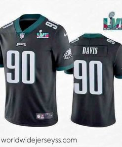 Exceptionally fashioned Toddler Philadelphia Eagles 90 Jordan Davis Black Super Bowl LVII Vapor Untouchable Limited Stitched Jersey
