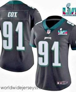 Exceptionally fashioned Toddler Philadelphia Eagles 91 Fletcher Cox Black Super Bolw LVII Patch Vapor Untouchable Limited Stitched Football Jersey