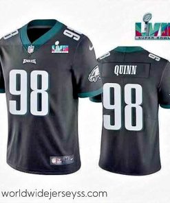 Exquisitely designed Toddler Philadelphia Eagles 98 Robert Quinn Black Super Bowl LVII Vapor Untouchable Limited Stitched Jersey