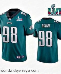 Superbly made Toddler Philadelphia Eagles 98 Robert Quinn Green Super Bowl LVII Vapor Untouchable Limited Stitched Jersey