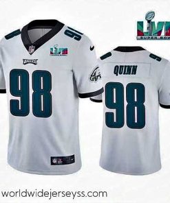 Superbly made Toddler Philadelphia Eagles 98 Robert Quinn White Super Bowl LVII Vapor Untouchable Limited Stitched Jersey