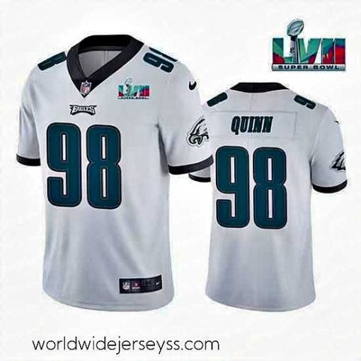 Superbly made Toddler Philadelphia Eagles 98 Robert Quinn White Super Bowl LVII Vapor Untouchable Limited Stitched Jersey