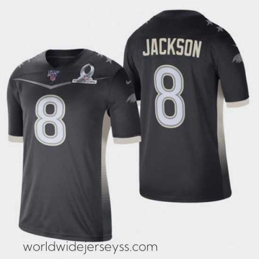 Exceptionally fashioned Men's Baltimore Ravens #8 Lamar Jackson 2020 AFC Pro Bowl Game Jersey