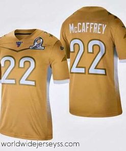 Marvelously styled Men's Carolina Panthers #22 Christian McCaffrey 2020 NFC Pro Bowl Game Jersey