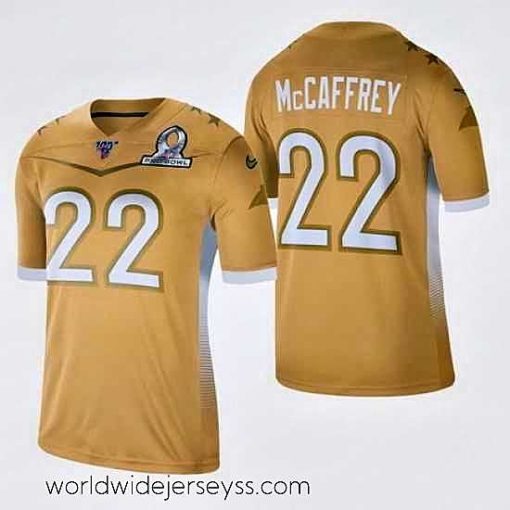 Marvelously styled Men's Carolina Panthers #22 Christian McCaffrey 2020 NFC Pro Bowl Game Jersey