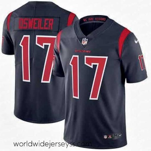 Marvelously styled Mens Houston Texans Brock Osweiler Nike Navy Color Rush Limited Jersey
