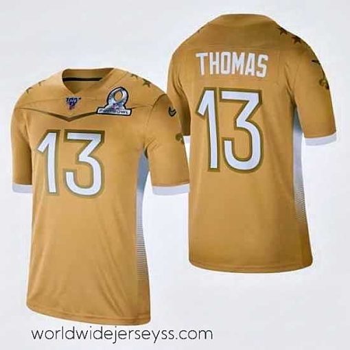 Marvelously styled Men's New Orleans Saints #13 Michael Thomas 2020 NFC Pro Bowl Game Jersey