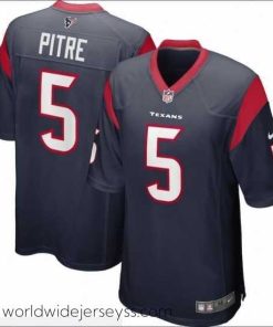 Marvelously styled Men's Nike Houston Texans #5 Jalen Pitre Navy Vapor Limited Jersey