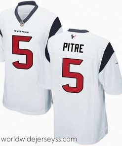 Marvelously styled Men's Nike Houston Texans #5 Jalen Pitre White Vapor Limited Jersey