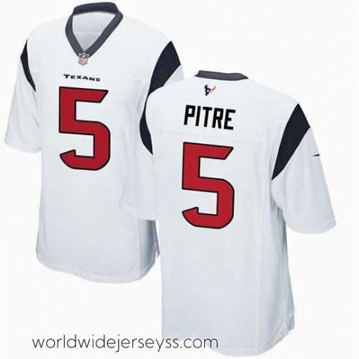 Marvelously styled Men's Nike Houston Texans #5 Jalen Pitre White Vapor Limited Jersey
