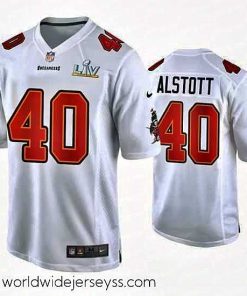 Marvelously styled Mike Alstott Buccaneers White Super Bowl Lv Game Fashion Jersey