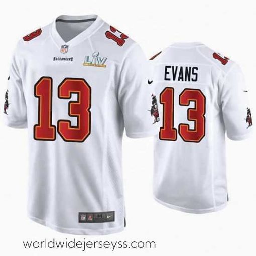 Superbly made Mike Evans Buccaneers White Super Bowl Lv Game Fashion Jersey