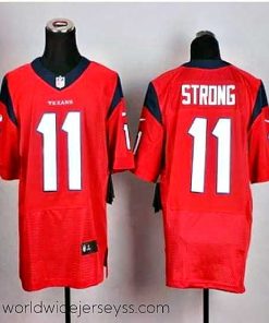 Exceptionally fashioned New Houston Texans #11 Jaelen Strong Red Stitched NFL Elite Jersey