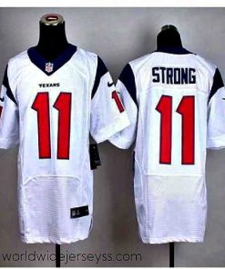 Finely crafted New Houston Texans #11 Jaelen Strong White Stitched NFL Elite Jersey